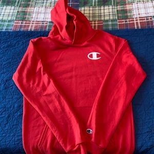 Boys XL Champion Hoodie in red.  Never been worn!